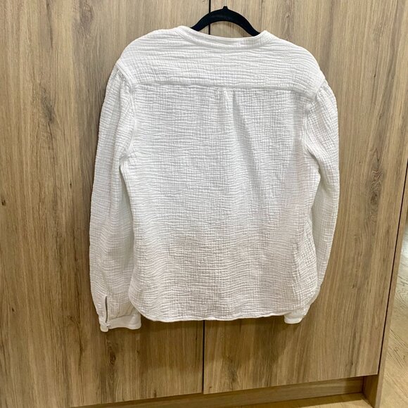 Rag & Bone Henley Waffle-Knit Crewneck - Picture 9 of 11